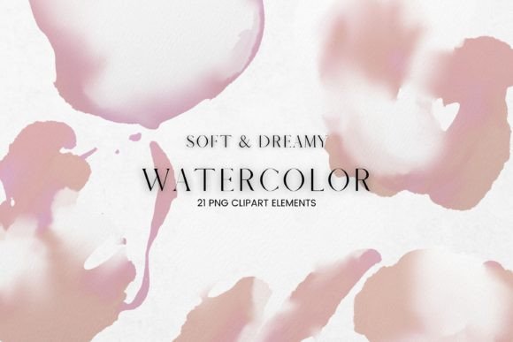 Download Pink and White Watercolour Clip Art - Watercolour clip art Collection