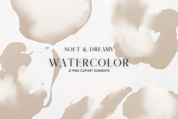 Download Beige and White Watercolour Clip Art - Watercolour clip art Collection